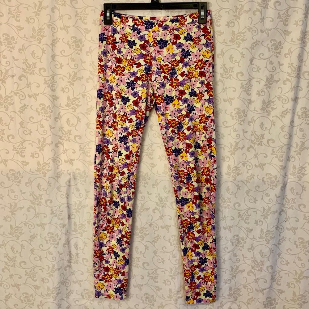 Code Bleu Girls Muiltcolor Floral Leggings